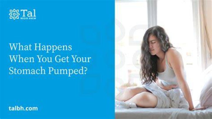 What does pumping your stomach mean?