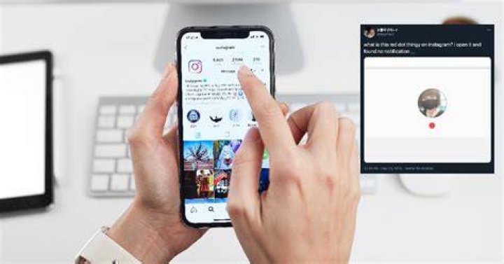 What does red dot Under person on Instagram mean?
