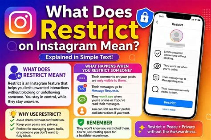 What does restrict on Instagram mean?