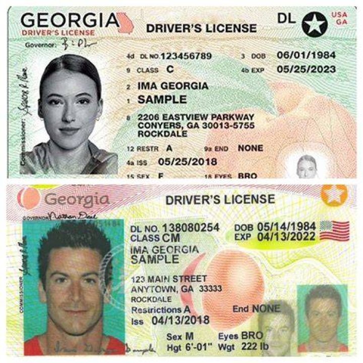 What does the black star on the Georgia driver’s license mean?
