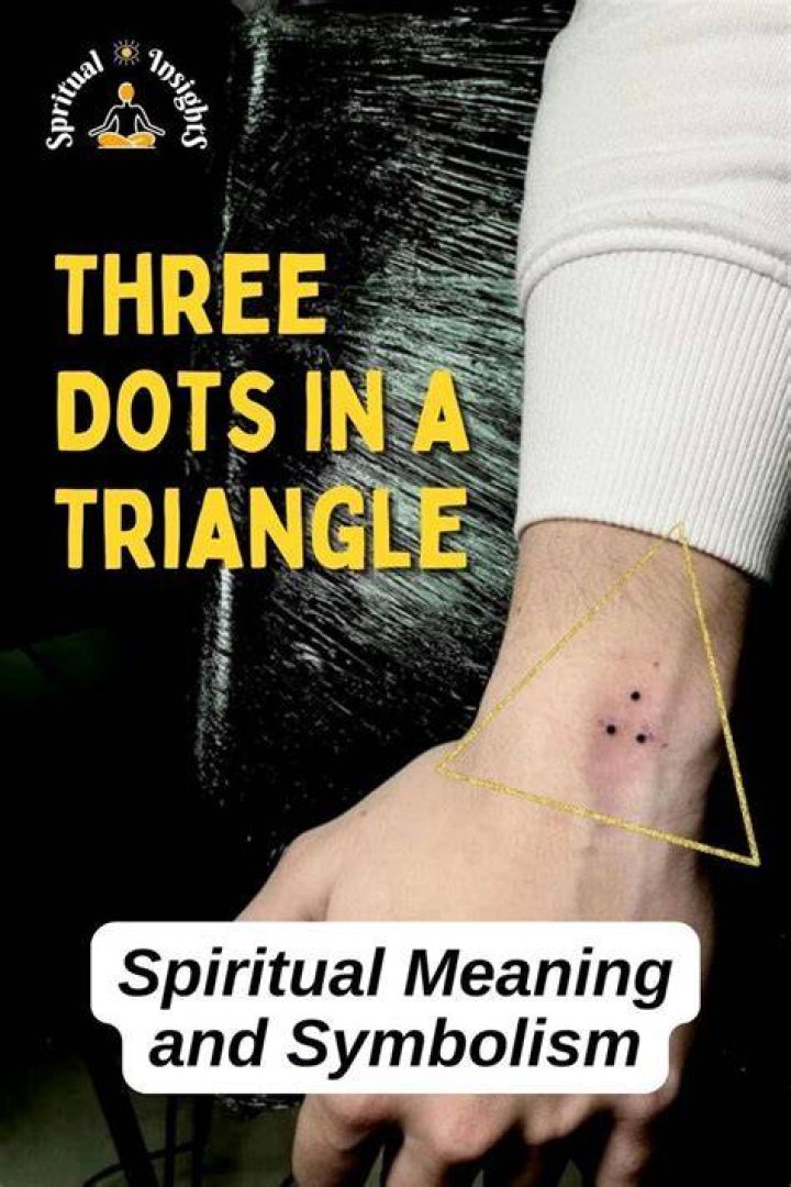 What does three dots mean spiritually?