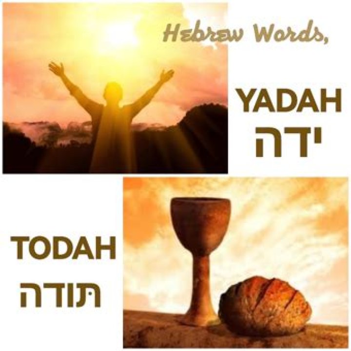 What does Todah mean in the Bible?