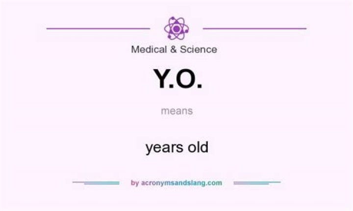 What does Y O stand for?