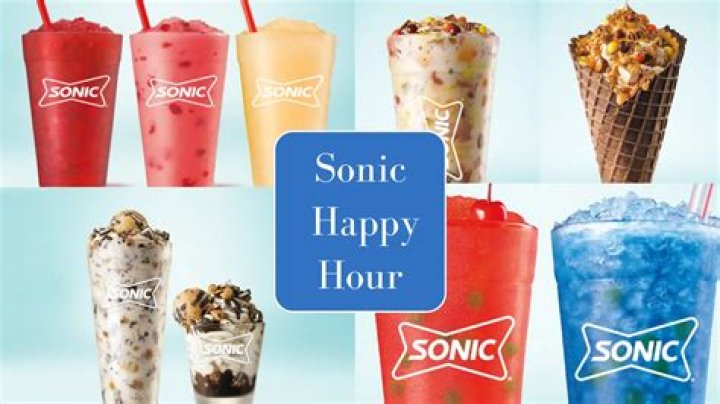 What drinks are included in Sonic happy hour?
