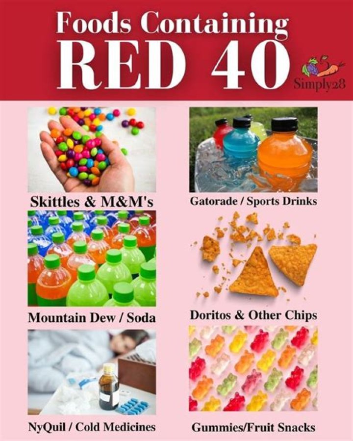 What drinks have no red dye?