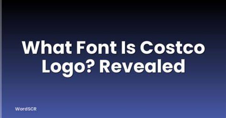 What font is Costco logo?
