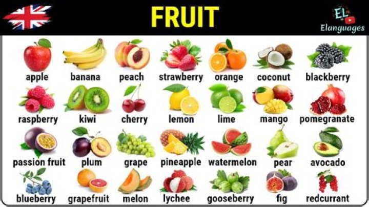 What fruit ends with E?