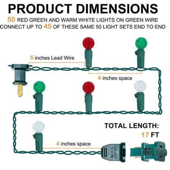 What gauge wire is Christmas lights?