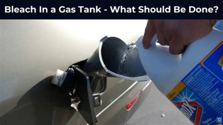 What happens if you put bleach in your gas tank?