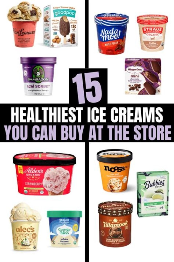 What ice cream is the healthiest?