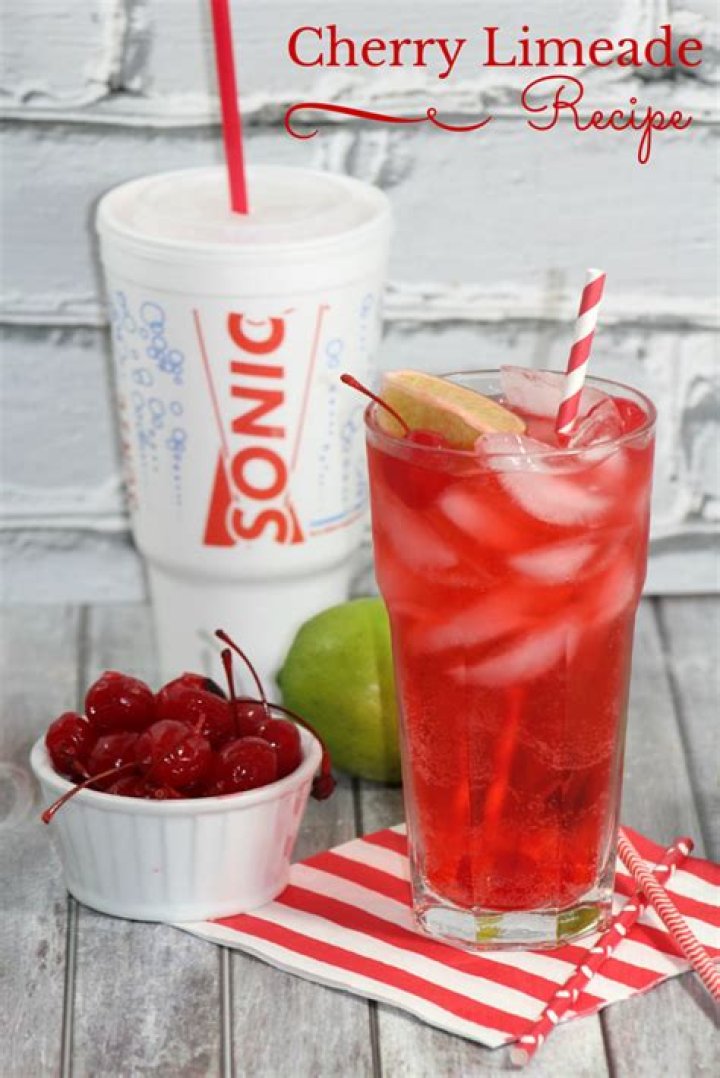 What ingredients are in a diet cherry limeade from Sonic?