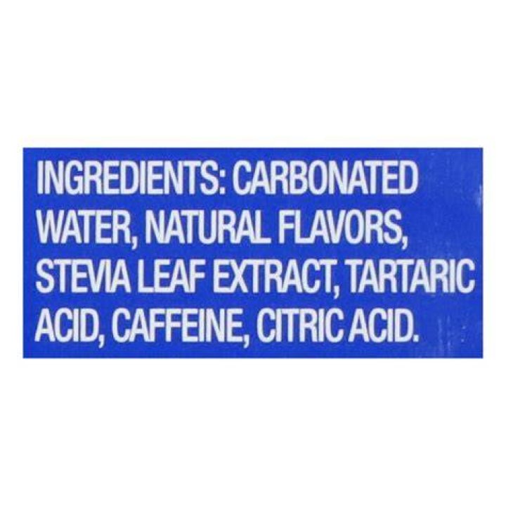 What ingredients are in Zevia?