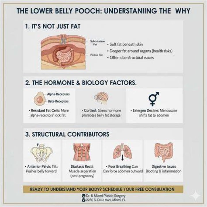 What is a belly pooch?