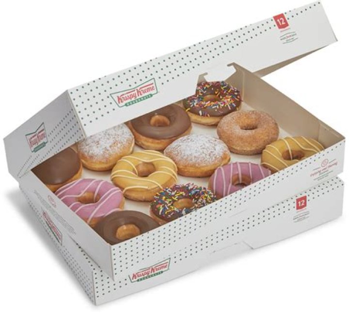 What is a classic assorted dozen Krispy Kreme?