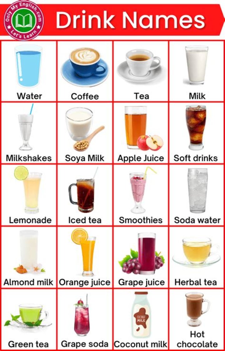 What is a drink that starts with V?