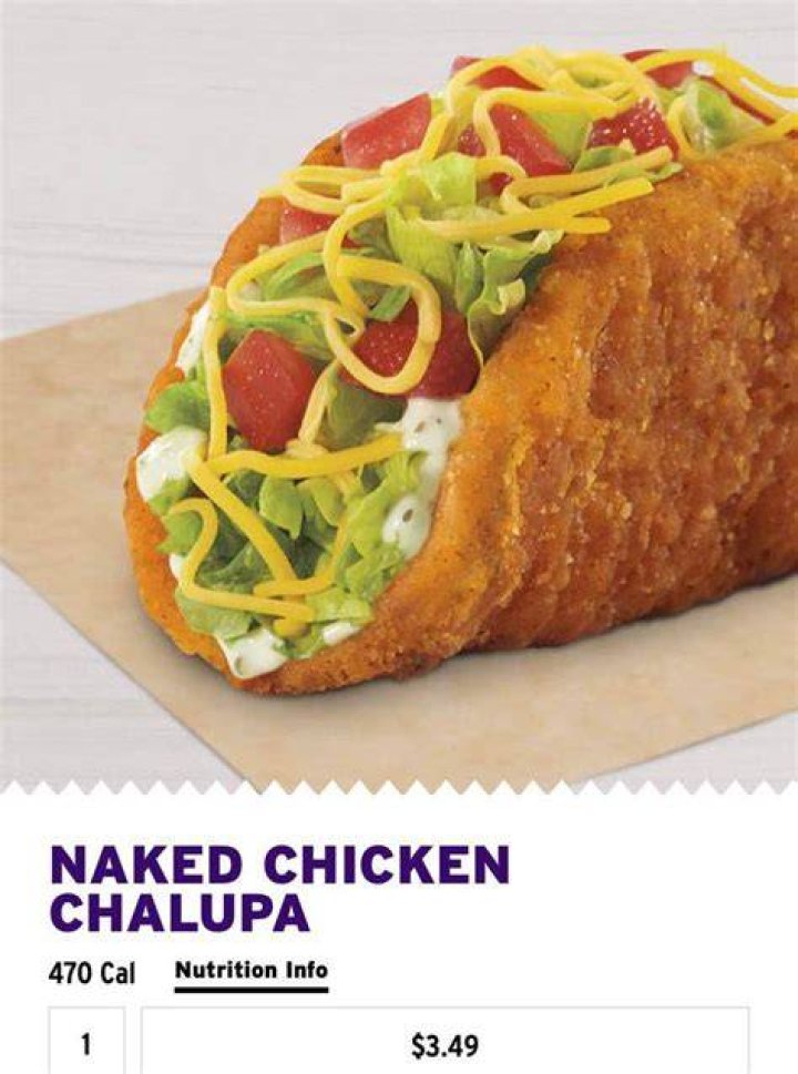 What is a naked chicken chalupa 2021?