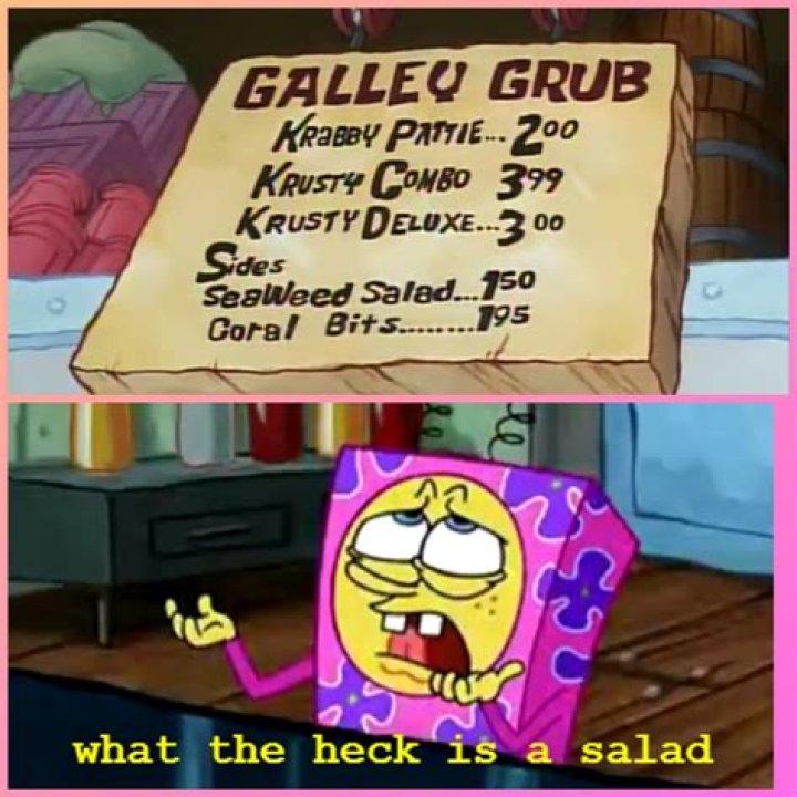What is a salad SpongeBob?