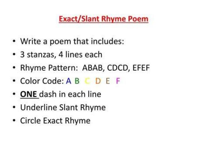 What is a slant poem?