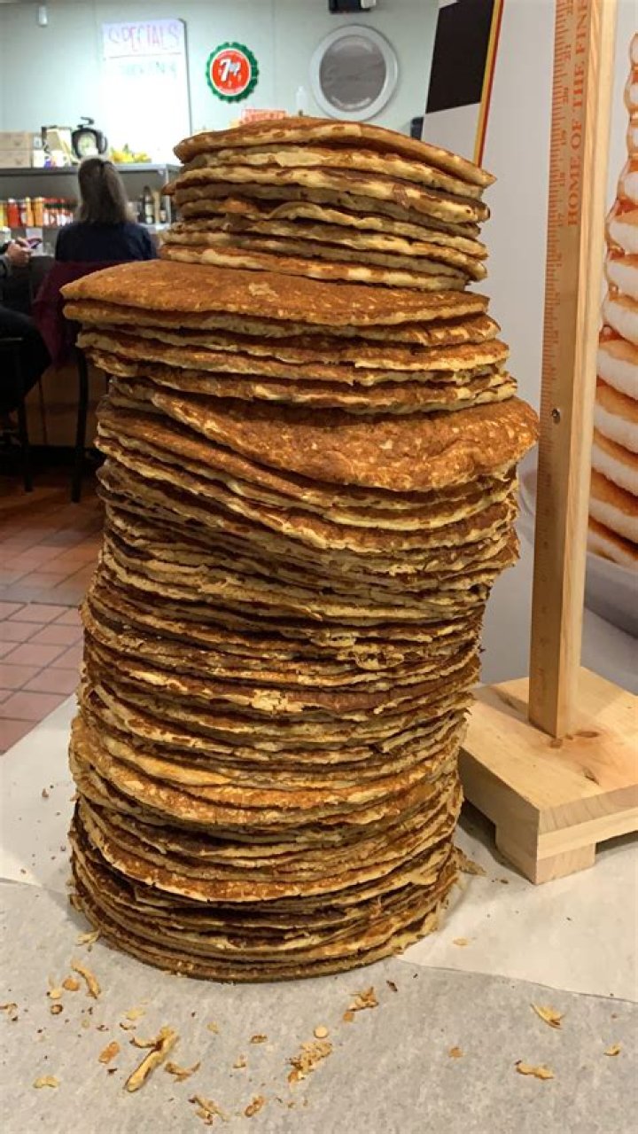 What is a tall stack of pancakes?