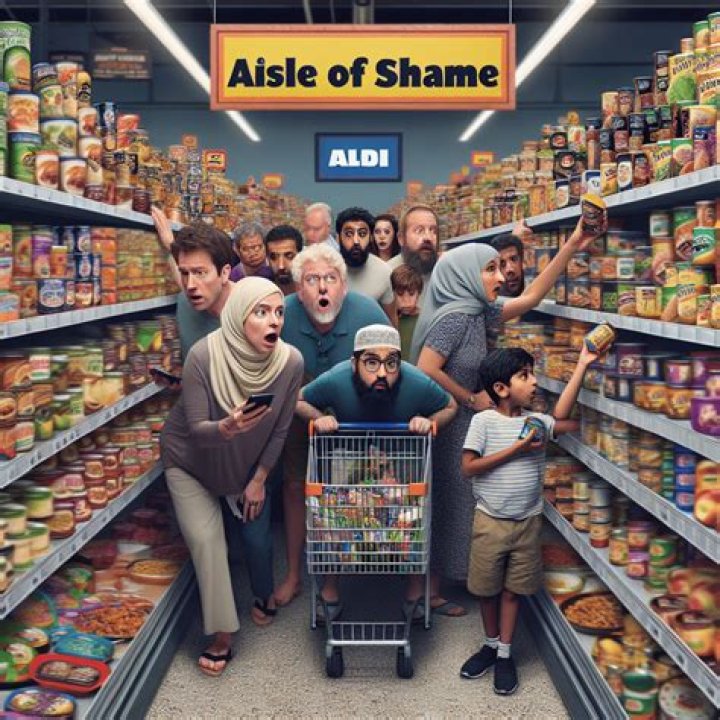 What is Aldi aisle of shame community?