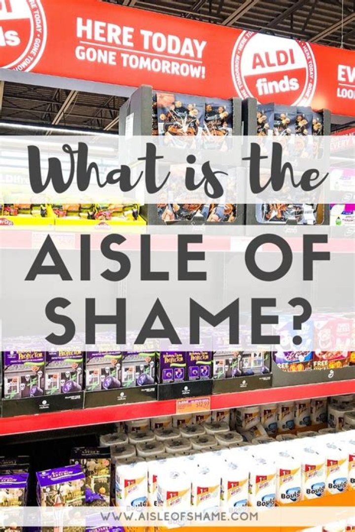 What is Aldi aisle of shame?