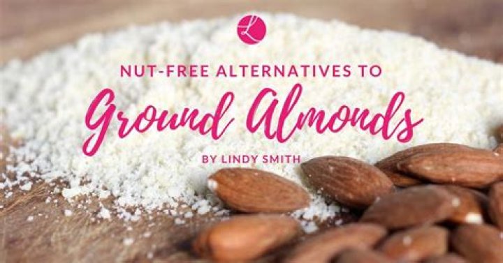What is an alternative to ground almonds?