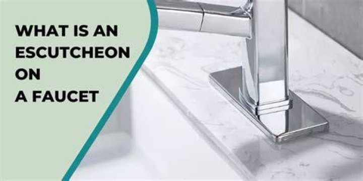 What is an escutcheon on a faucet?