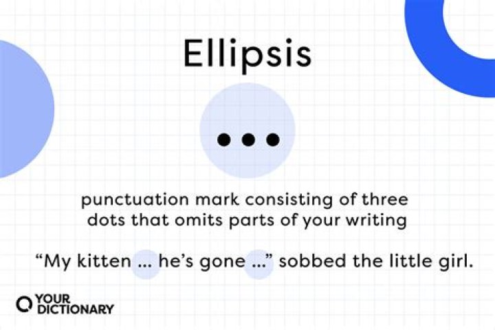 What is an example of ellipsis?