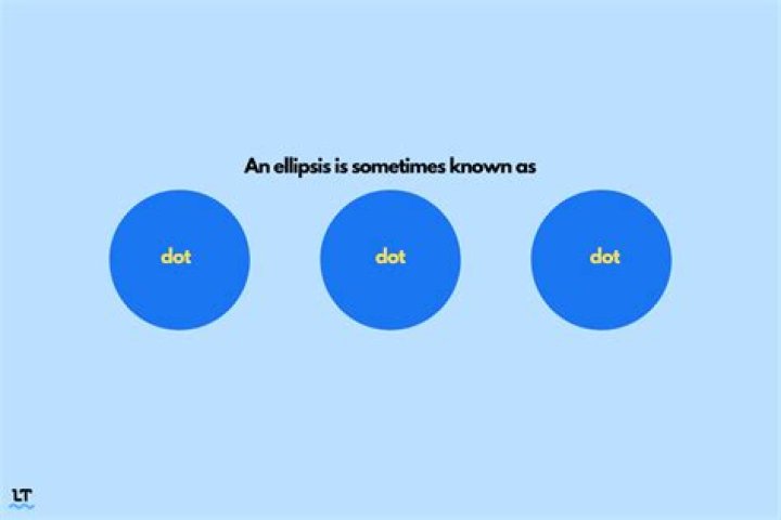 What is dot dot dot in a sentence?