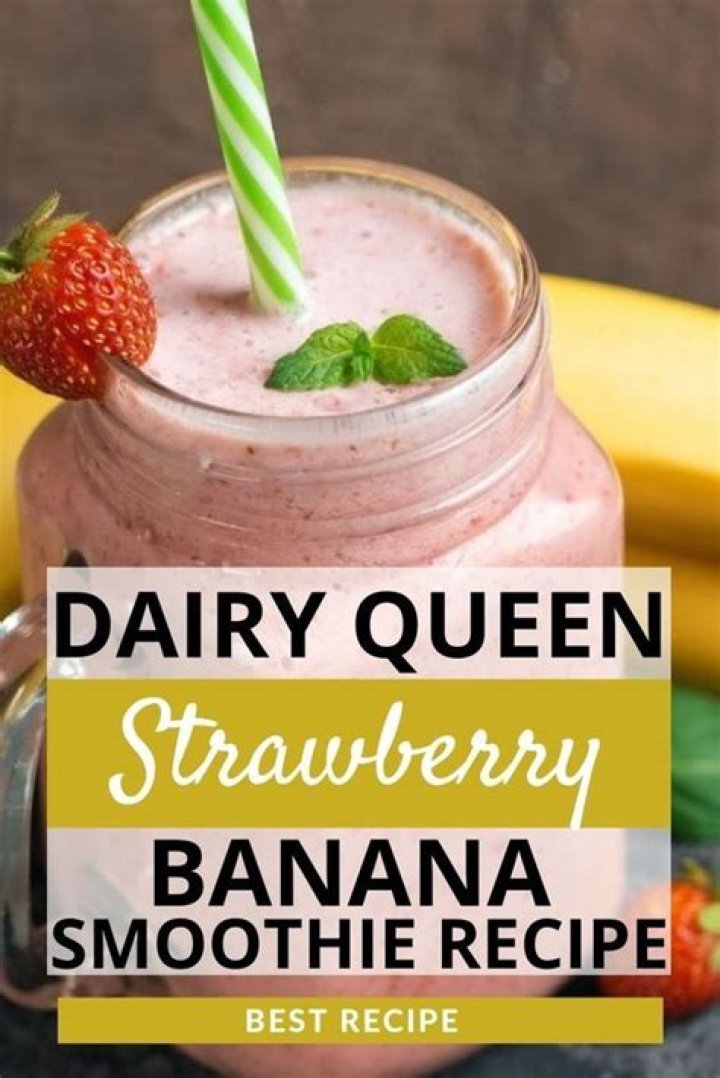 What is in a Dairy Queen strawberry smoothie?