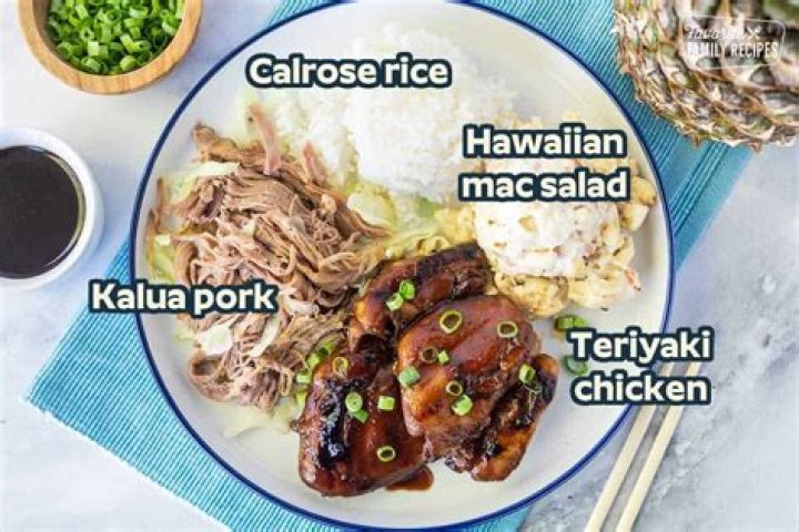 What is in a Hawaiian plate lunch?