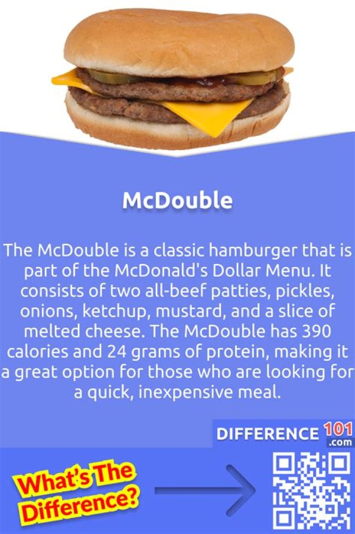 What is in a McDouble?