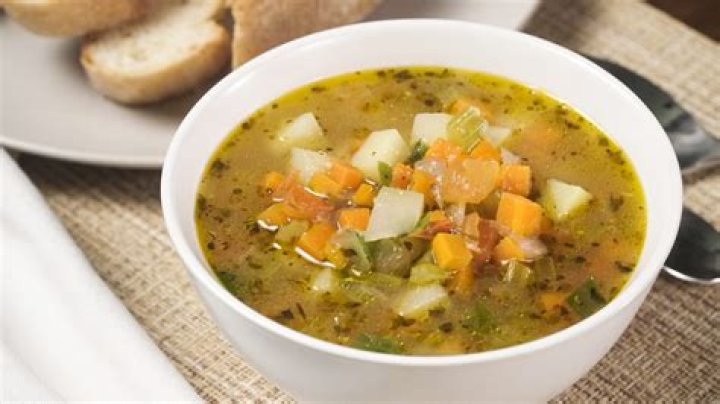 What is in a potbelly garden vegetable soup?