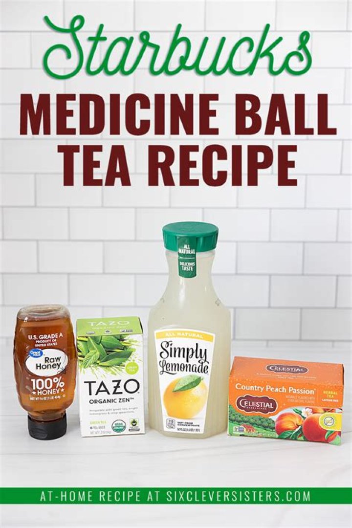 What is in a Starbucks medicine ball?