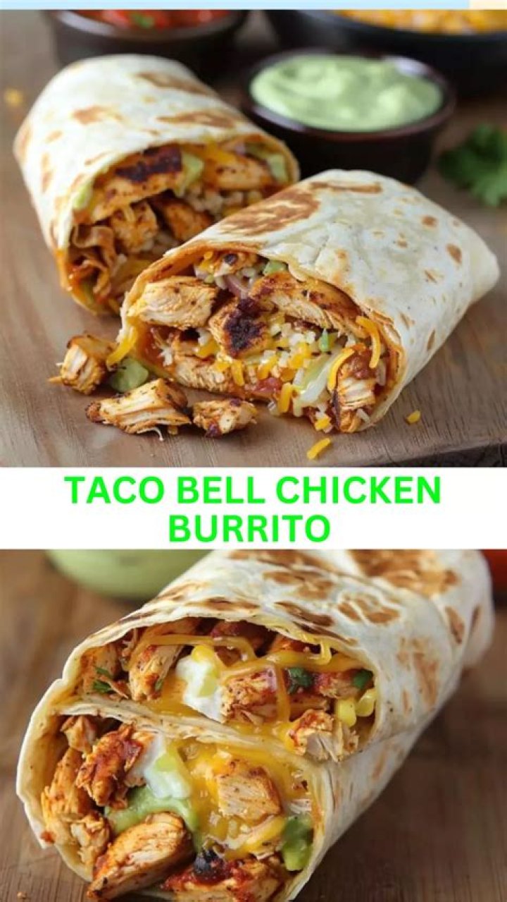 What is in a Taco Bell chicken burrito?