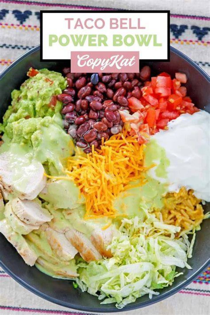 What is in a Taco Bell Power bowl?
