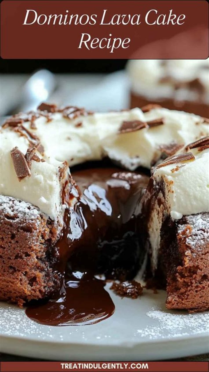 What is in Domino’s lava cake?