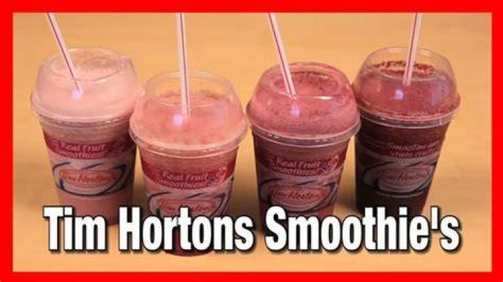 What is in the mixed berry smoothie at Tim Hortons?