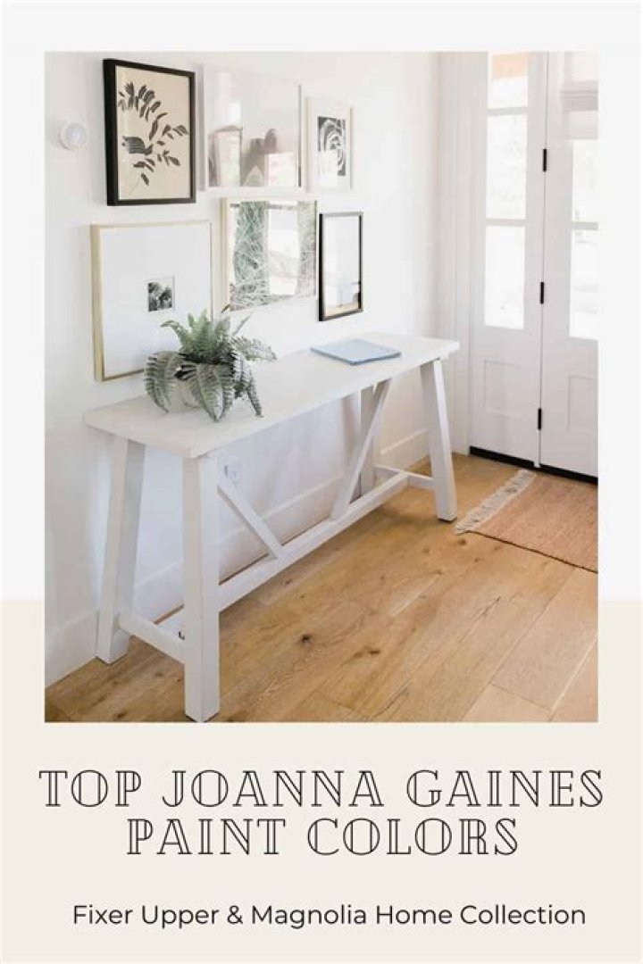 What is Joanna Gaines favorite white paint?