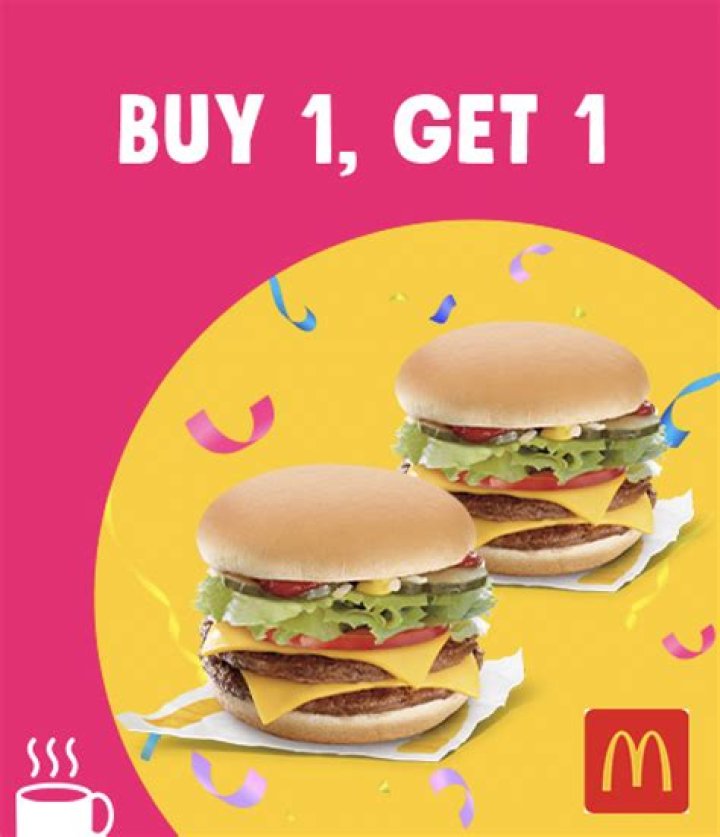 What is McDonald’s buy one get $1?
