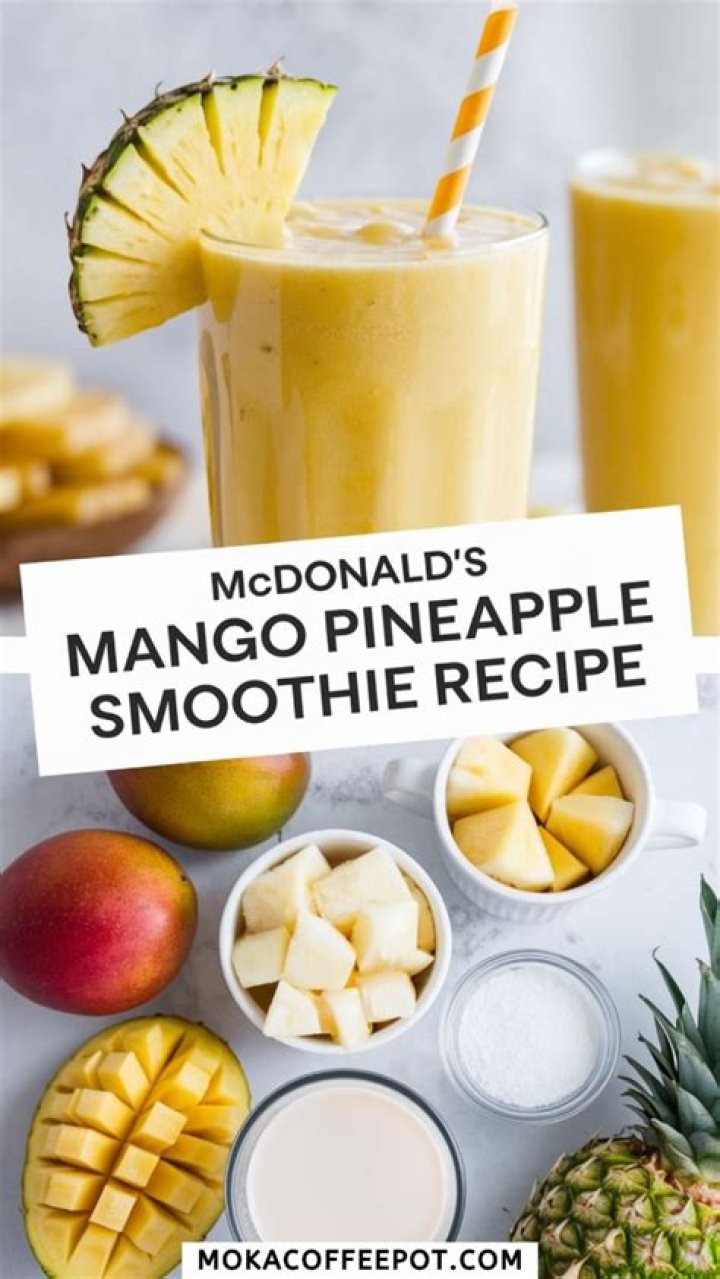 What is McDonald’s mango pineapple smoothie made of?