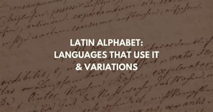 What is meant by Latin characters?
