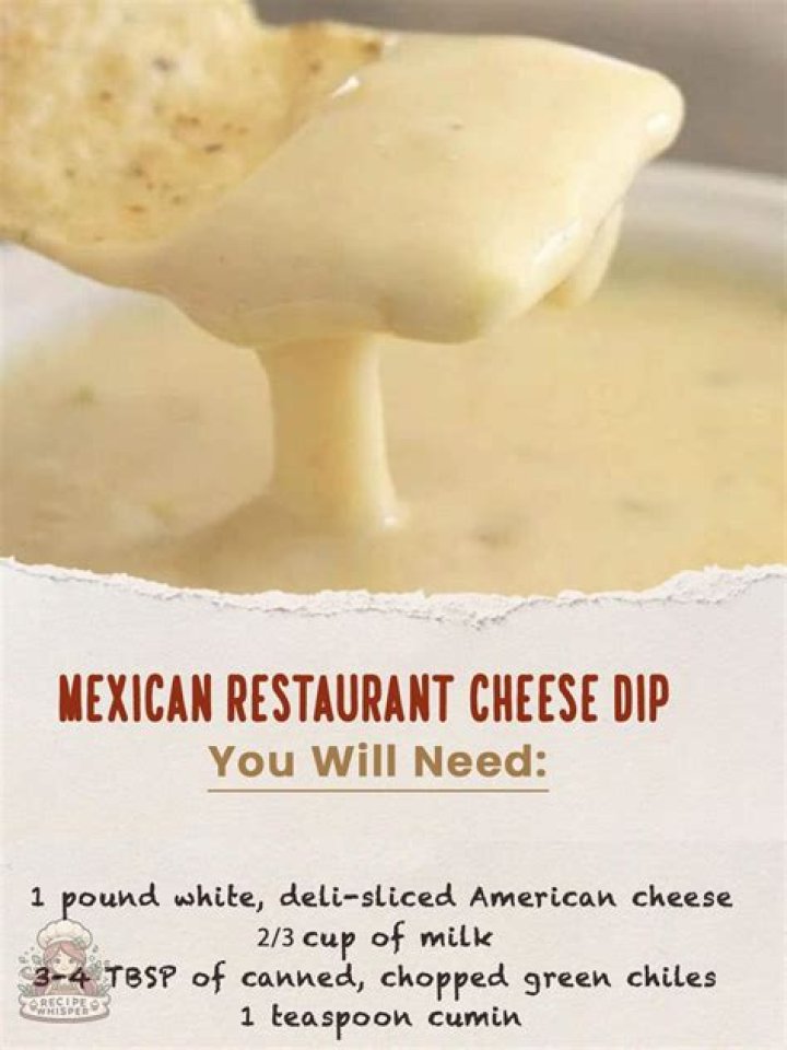 What is Mexican restaurant cheese dip made of?