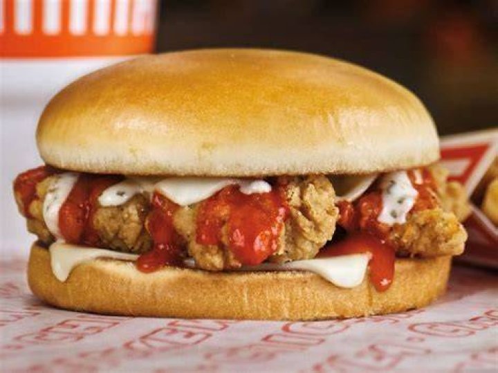 What is on the buffalo chicken strip sandwich?