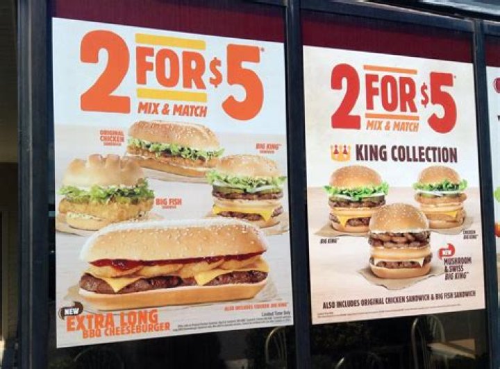 What is on the Burger King 2 for 5?