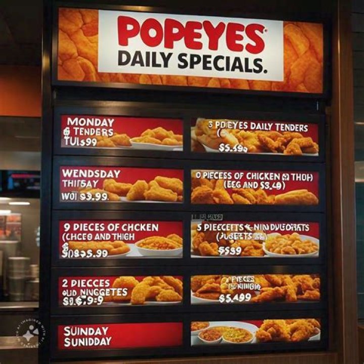 What is Popeyes daily special?