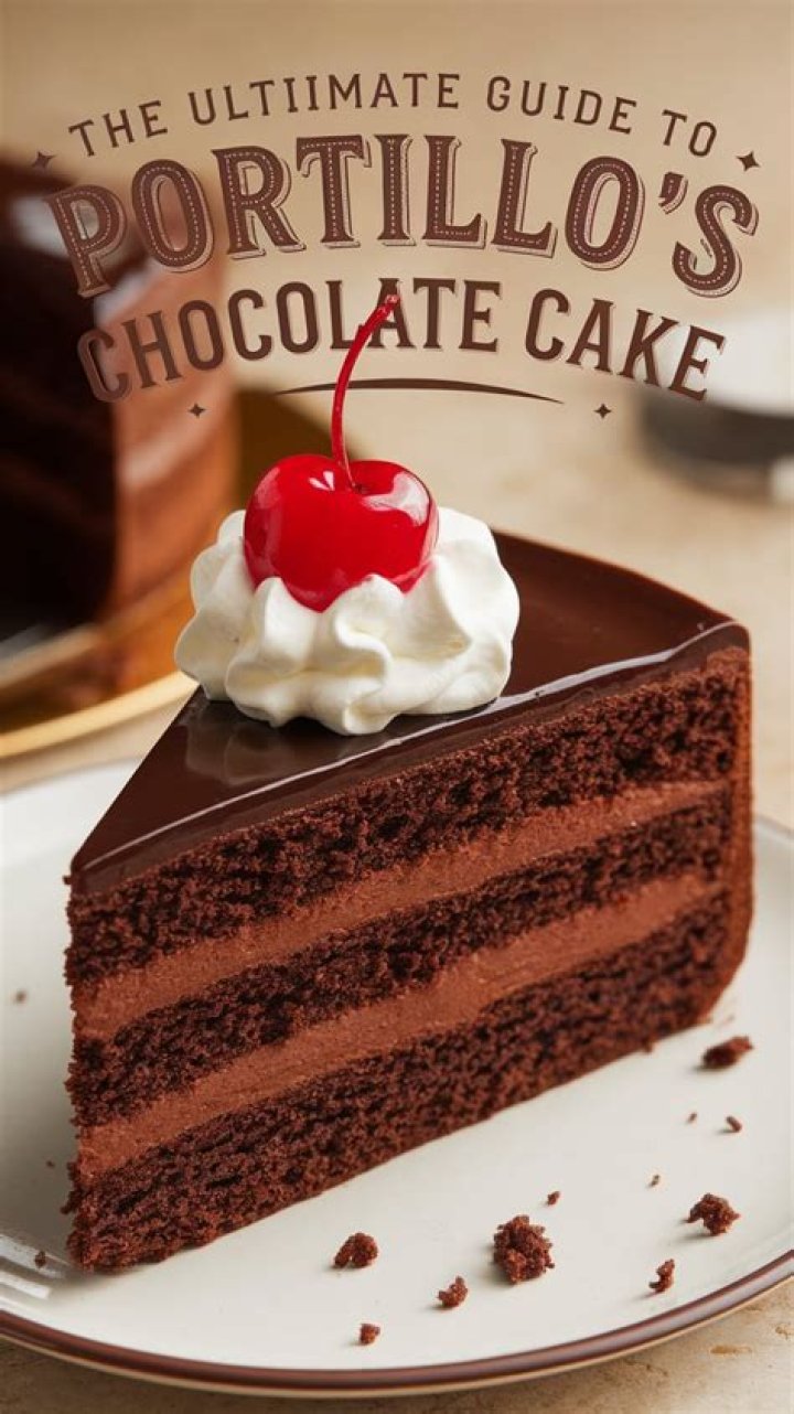 What is Portillos chocolate cake made of?