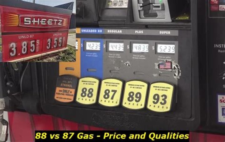 What is Sheetz 88 octane gas?