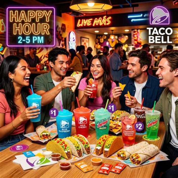 What is Taco Bell happier hour?