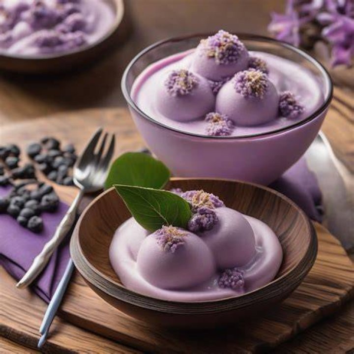 What is taro flavored frozen yogurt?